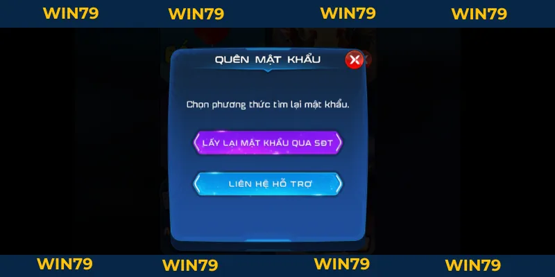 Quên Mật Khẩu Win79