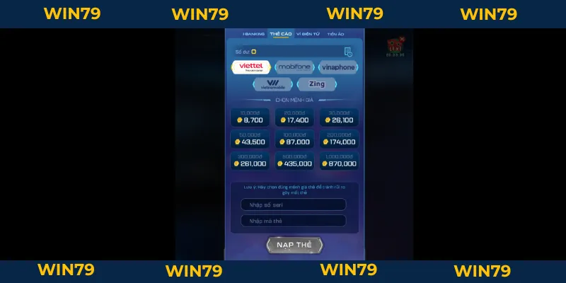 Nạp Tiền Win79